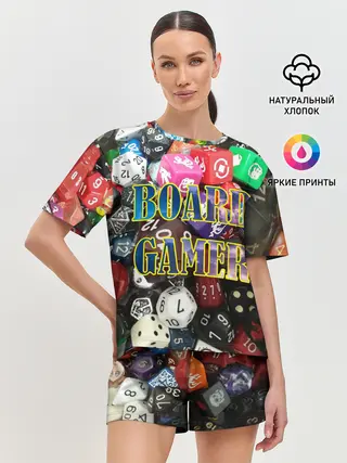 Женская пижама с шортами / Board Gamer | Настольщик