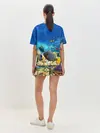 Женская пижама с шортами / Морской мир