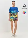 Женская пижама с шортами / Морской мир