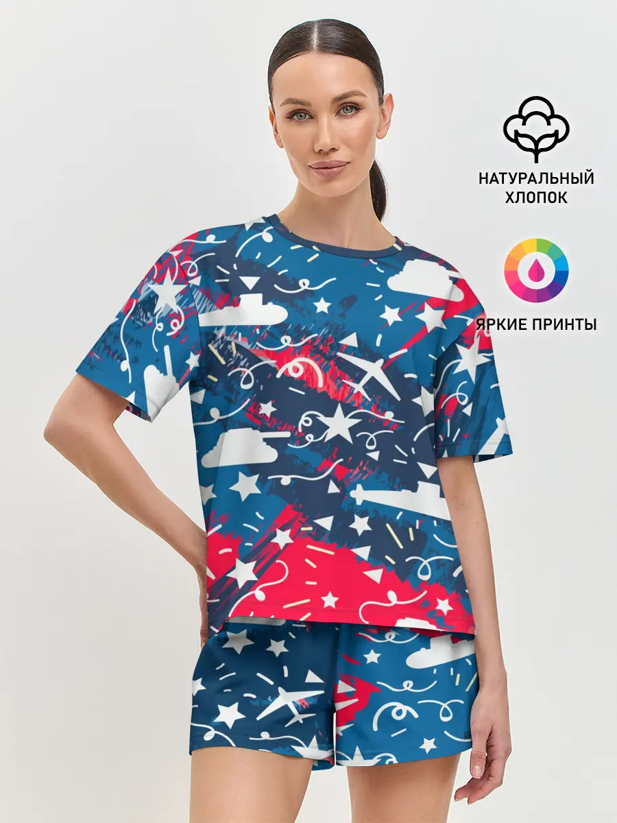 Женская пижама с шортами / День победы