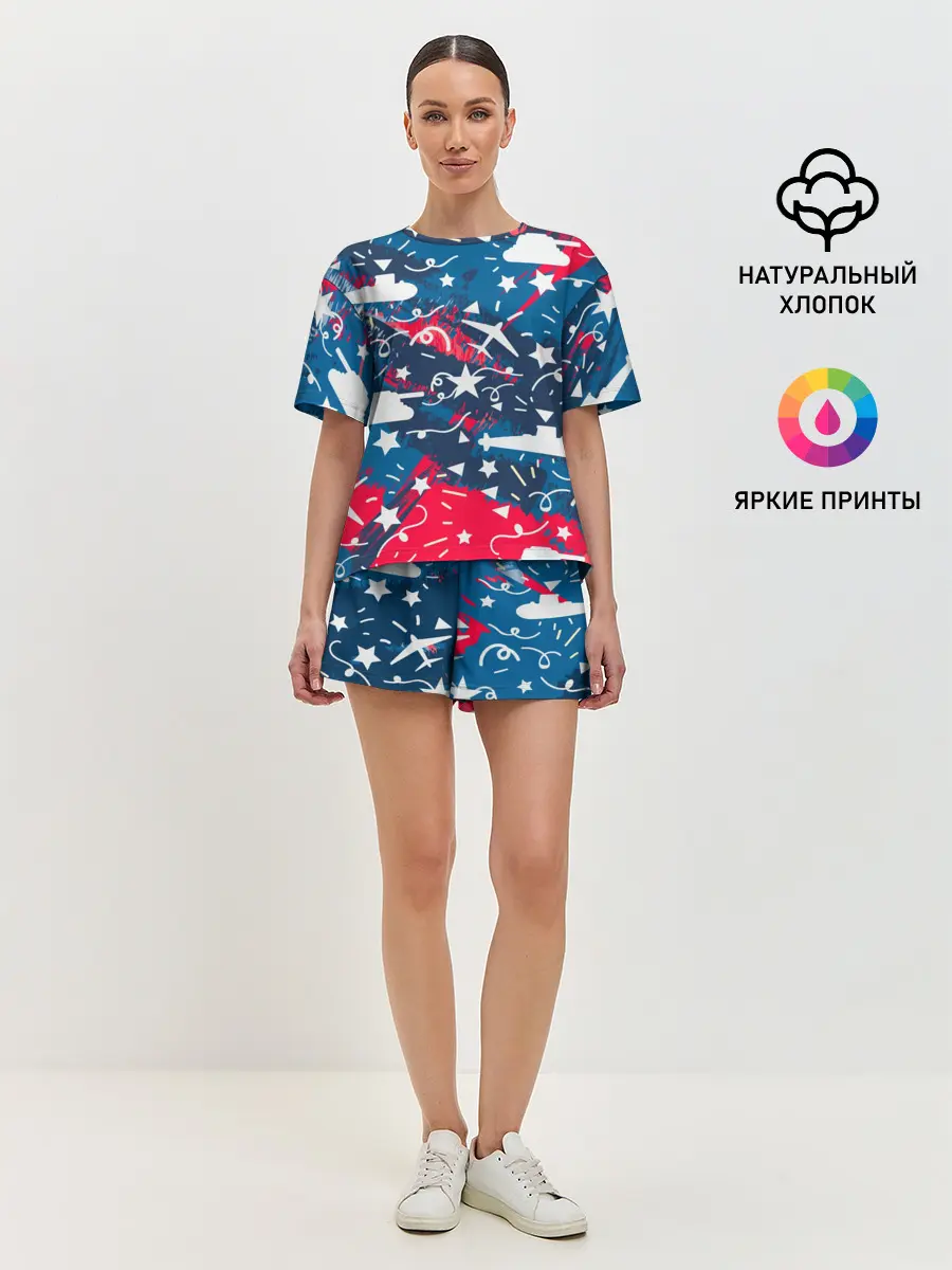 Женская пижама с шортами / День победы
