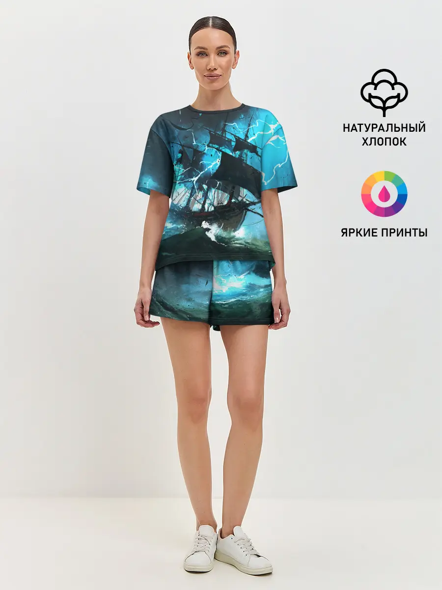 Женская пижама с шортами / Летучий голландец