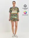 Женская пижама с шортами / АЛОХА ГАВАЙИ, ALOHA, SUMMER