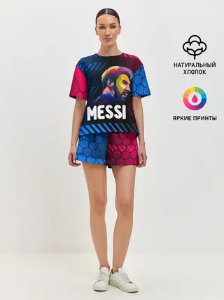 Женская пижама с шортами / ЛИОНЕЛЬ МЕССИ / BARCELONA