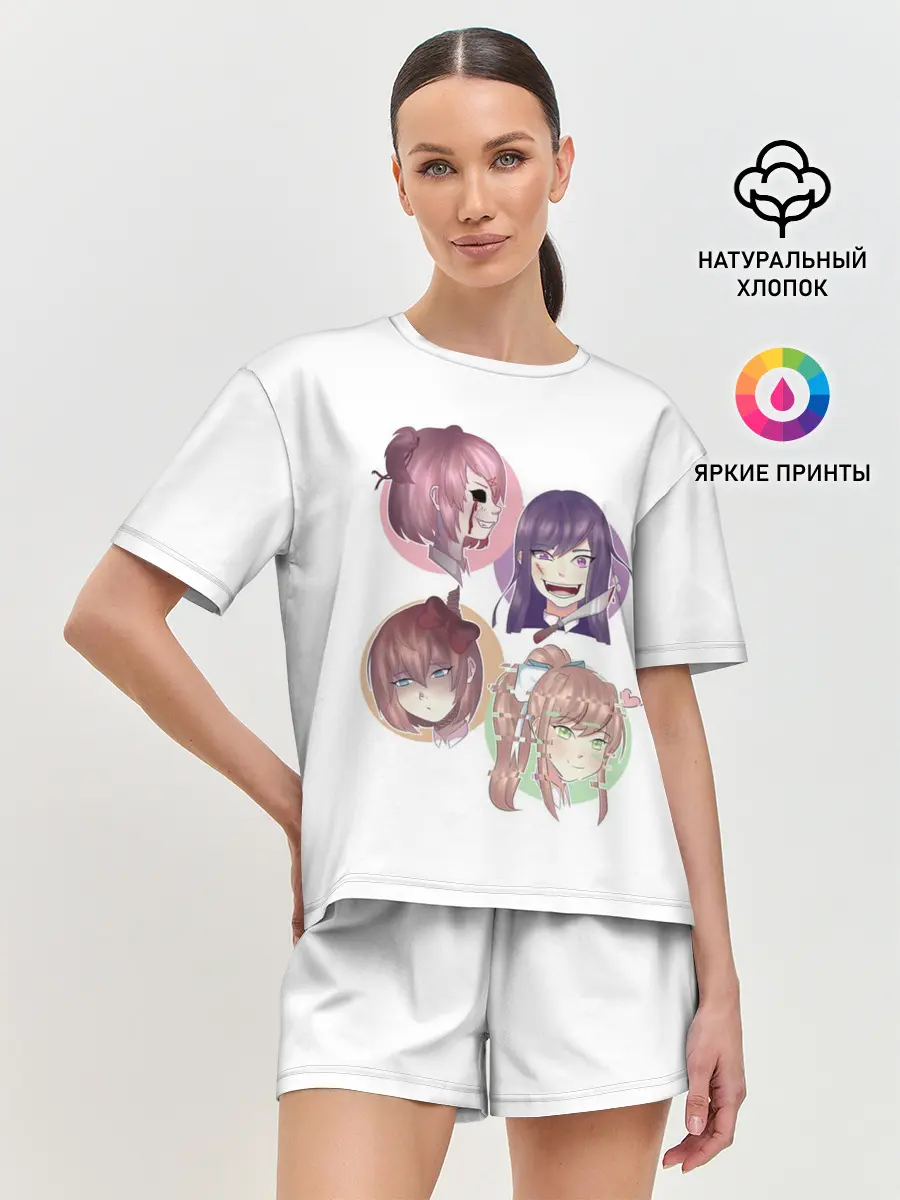 Женская пижама с шортами / Doki Doki Literature Club