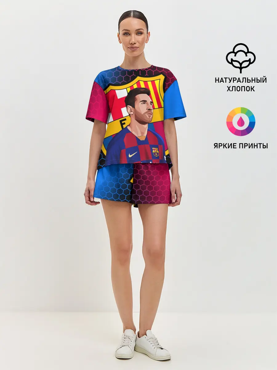 Женская пижама с шортами / ЛИОНЕЛЬ МЕССИ / BARCELONA