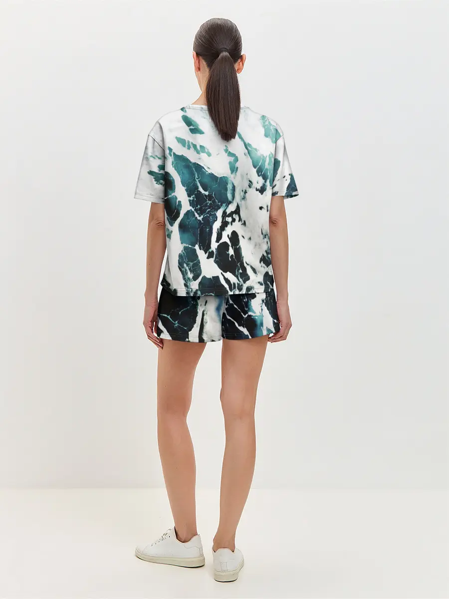 Женская пижама с шортами / море