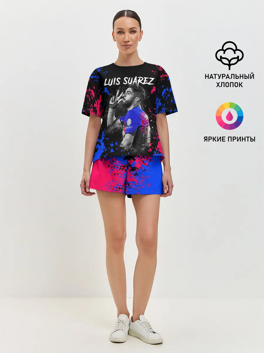 Женская пижама с шортами / ЛУИС СУАРЕС / БАРСЕЛОНА