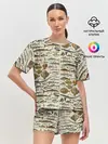 Женская пижама с шортами / рыбный паттерн