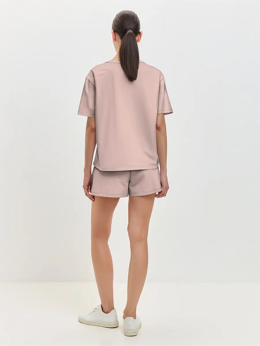 Женская пижама с шортами / касатки на закате