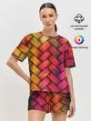 Женская пижама с шортами / Colorful weave