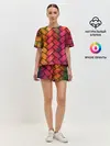 Женская пижама с шортами / Colorful weave