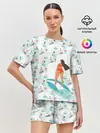 Женская пижама с шортами / Серфингистка