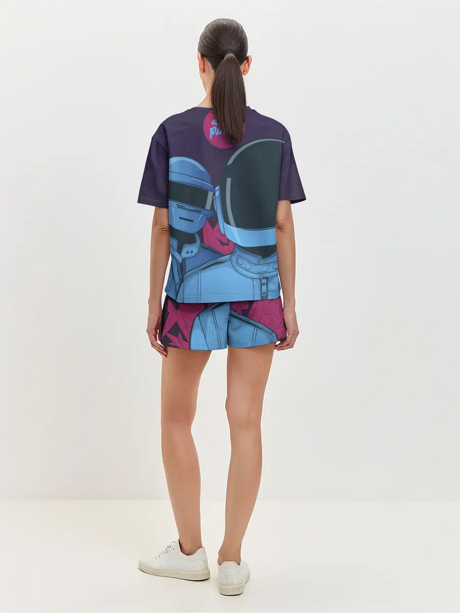 Женская пижама с шортами / Daft Punk