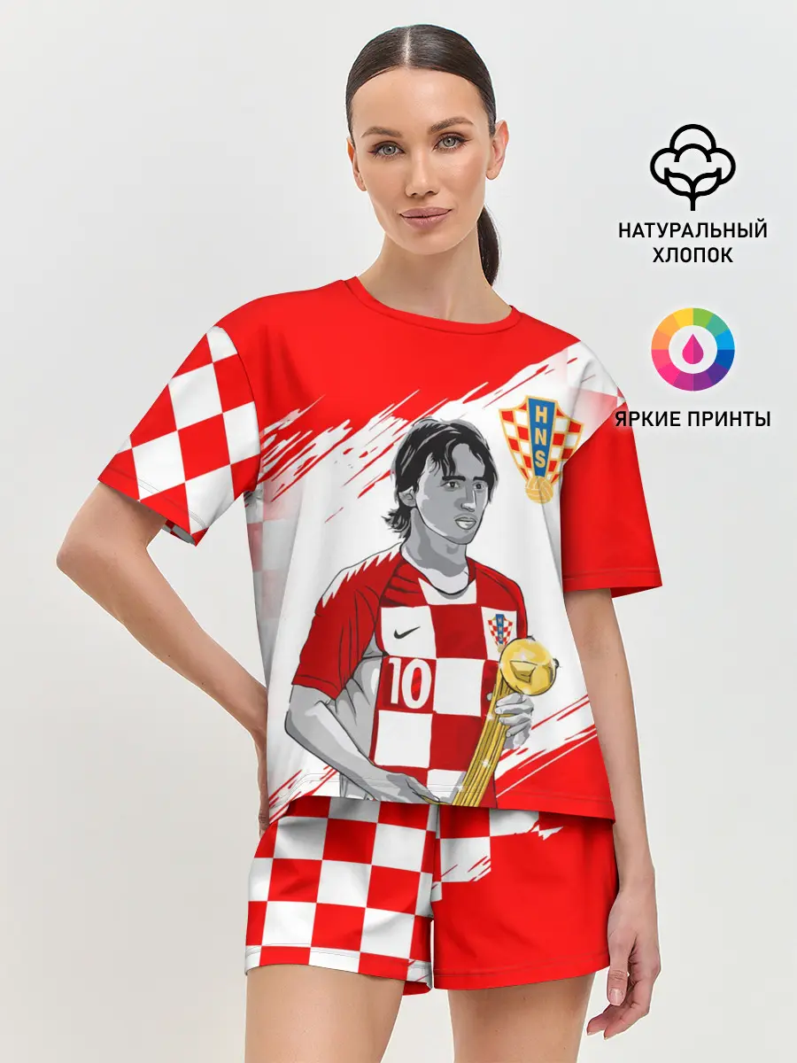 Женская пижама с шортами / ЛУКА МОДРИЧ / LUKA MODRIC