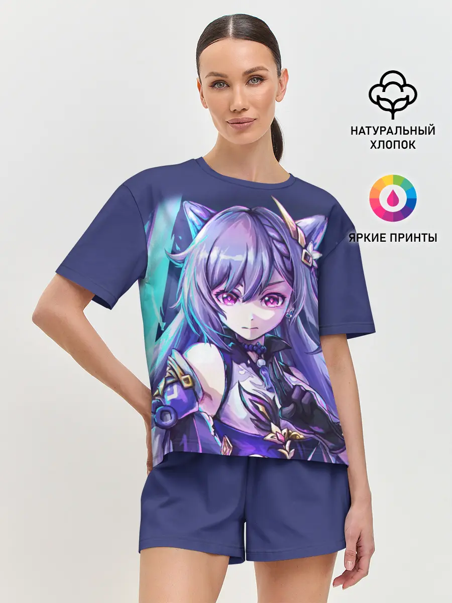 Женская пижама с шортами / Keqing - Genshin Impact