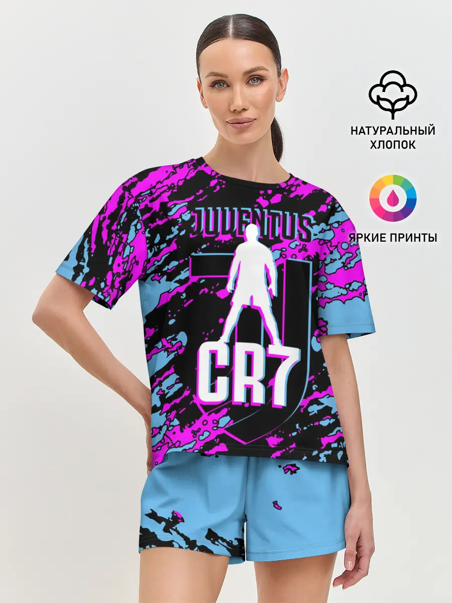 Женская пижама с шортами / Криштиану Роналду
