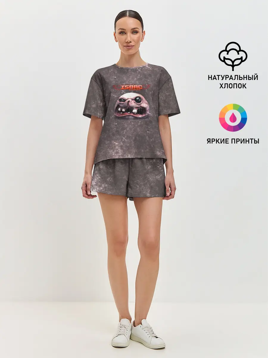 Женская пижама с шортами / The Binding of Isaac | ГОЛОВА