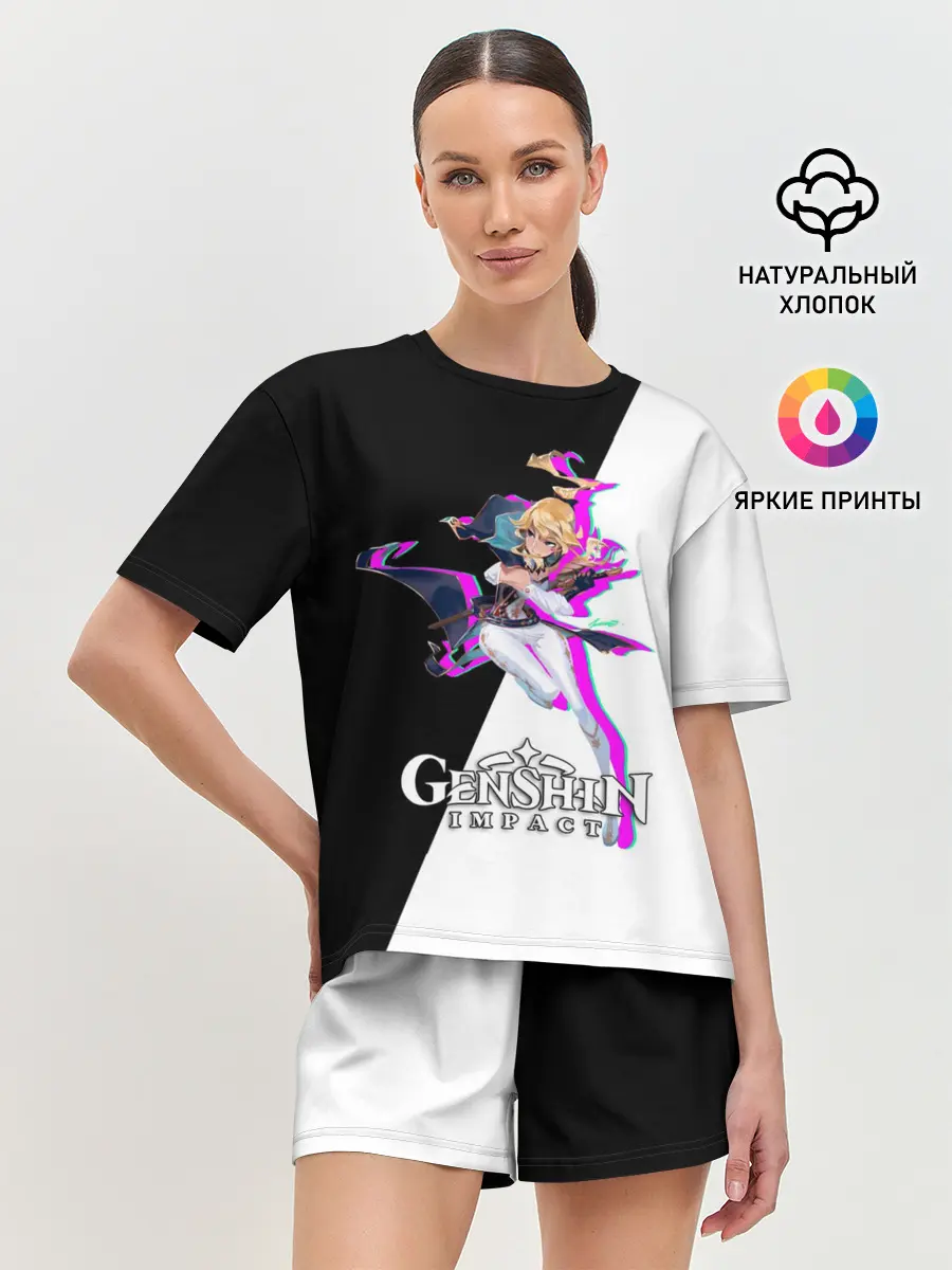 Женская пижама с шортами / GENSHIN IMPACT / JEAN