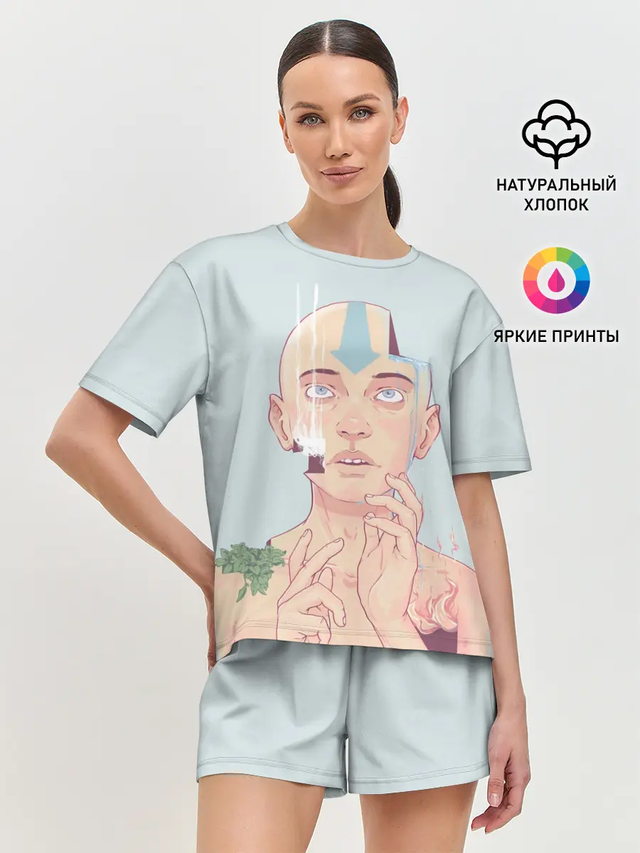 Женская пижама с шортами / The last airbender