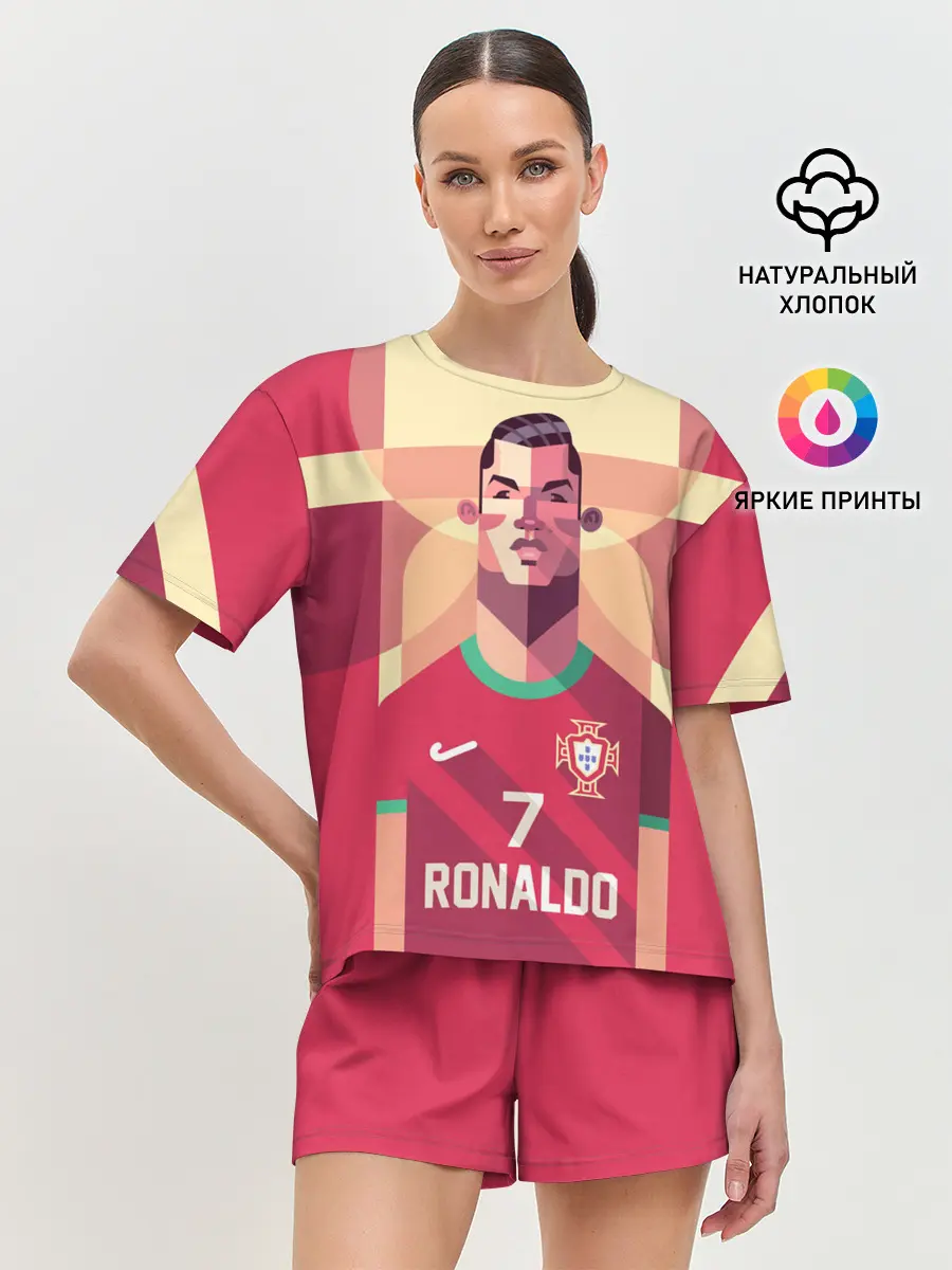 Женская пижама с шортами / Криштиану Роналду