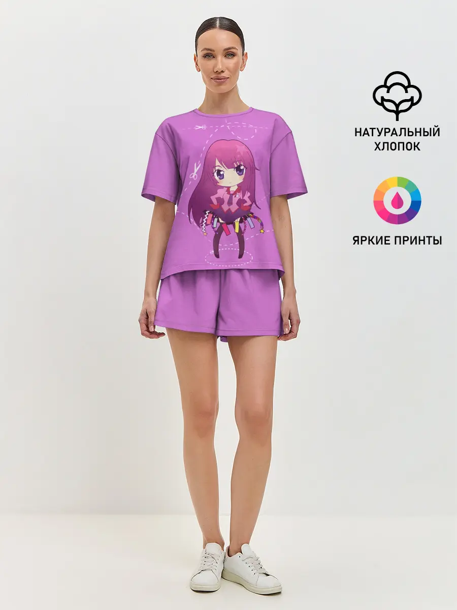 Женская пижама с шортами / Истории монстров