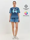 Женская пижама с шортами / Два дельфина
