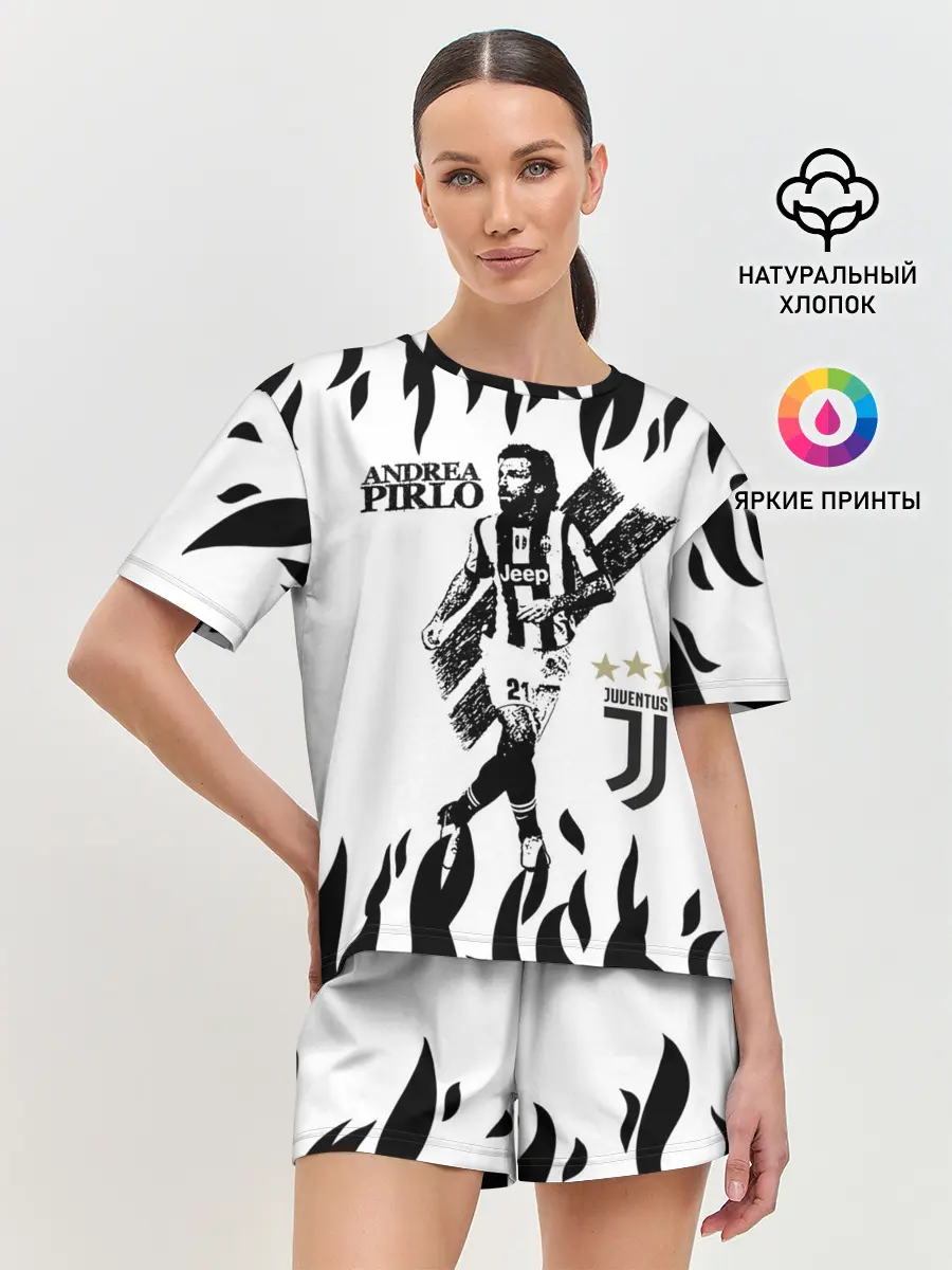 Женская пижама с шортами / Андреа Пирло/Andrea Pirlo