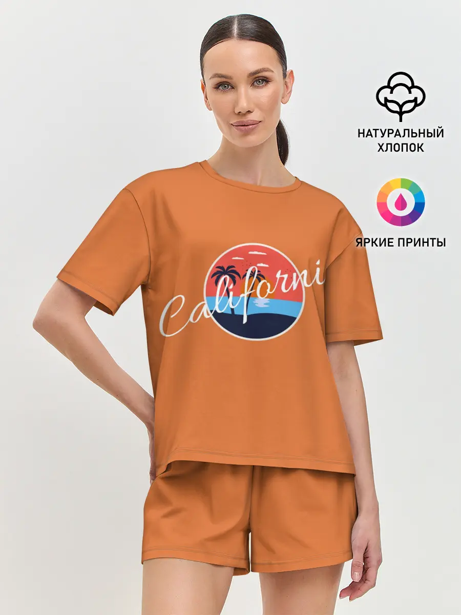 Женская пижама с шортами / California