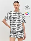 Женская пижама с шортами / рыбки