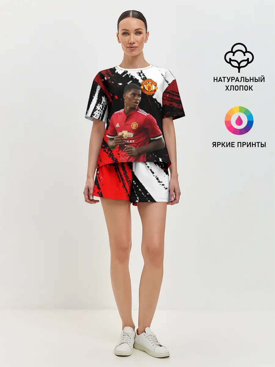 Женская пижама с шортами / Manchester United: Рашфорд.