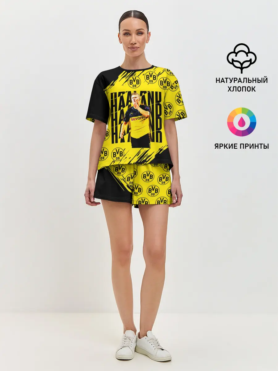 Женская пижама с шортами / ЭРЛИНГ ХОЛАНД / ERLING HAALAND