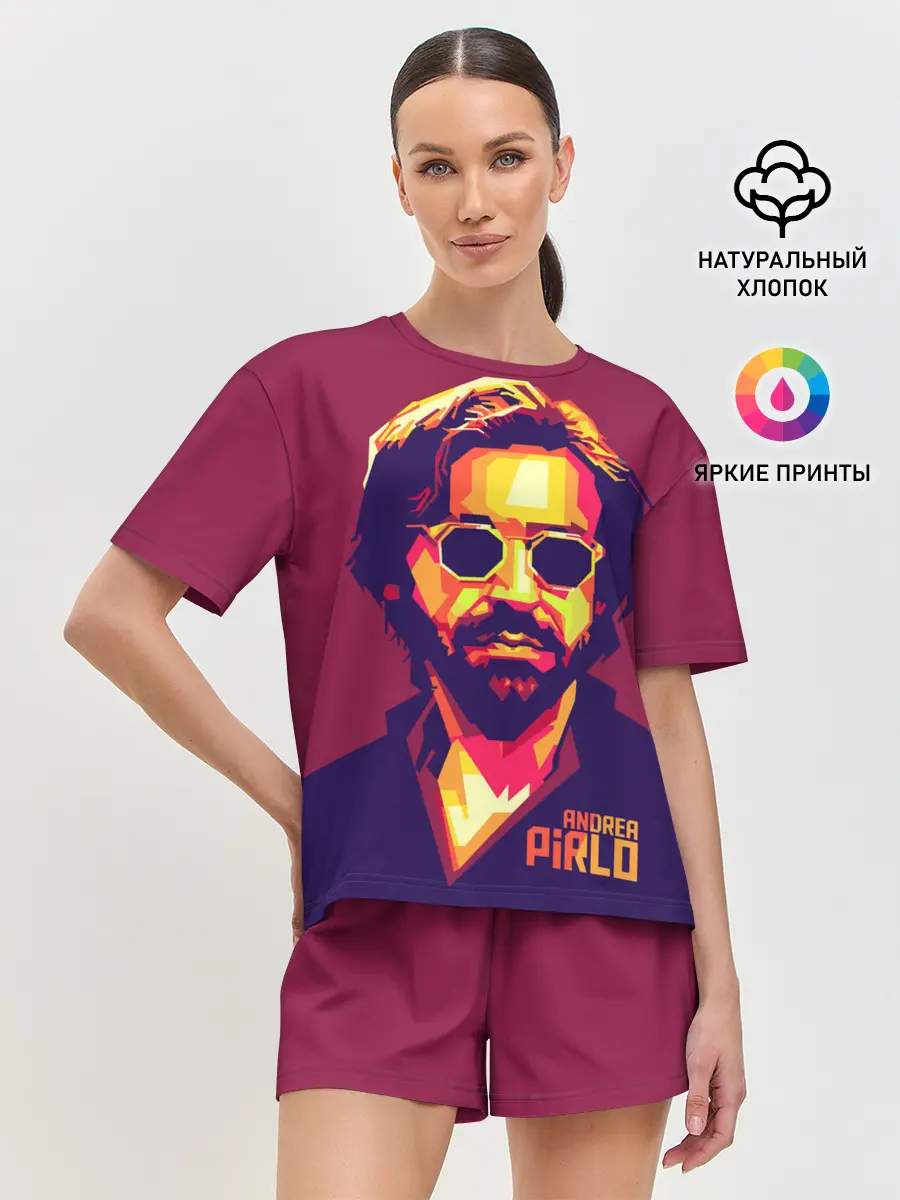 Женская пижама с шортами / Андреа Пирло