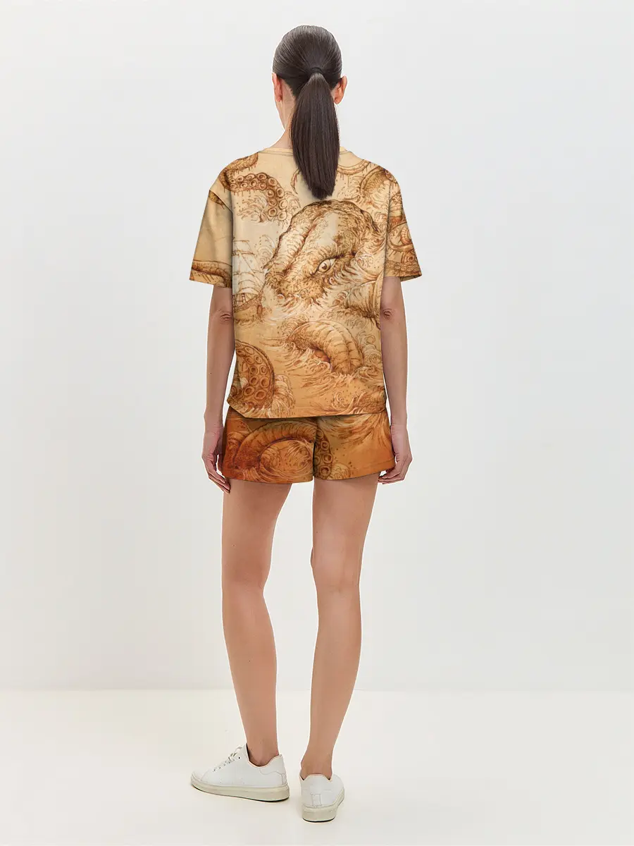 Женская пижама с шортами / Кракен