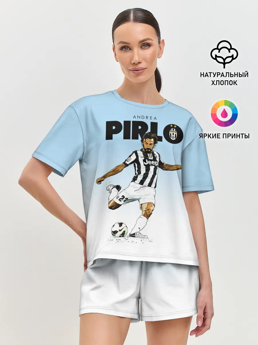 Женская пижама с шортами / Андреа Пирло