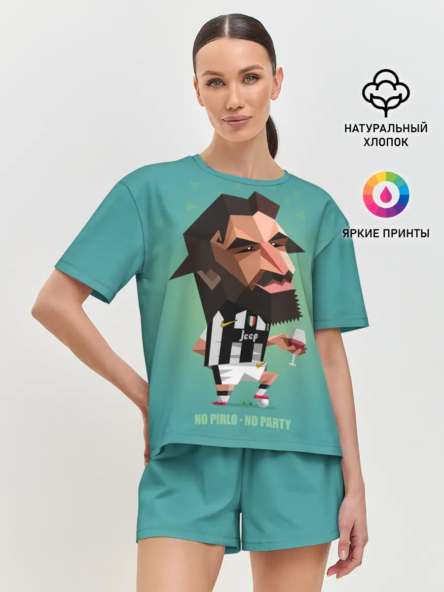 Женская пижама с шортами / Андреа Пирло