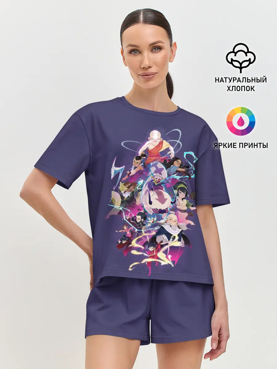 Женская пижама с шортами / Avatar the last airbender