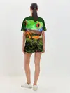 Женская пижама с шортами / Тропическая лягушка