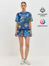Женская пижама с шортами / Коралловые рыбки