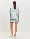 Женская пижама с шортами / Морской узор