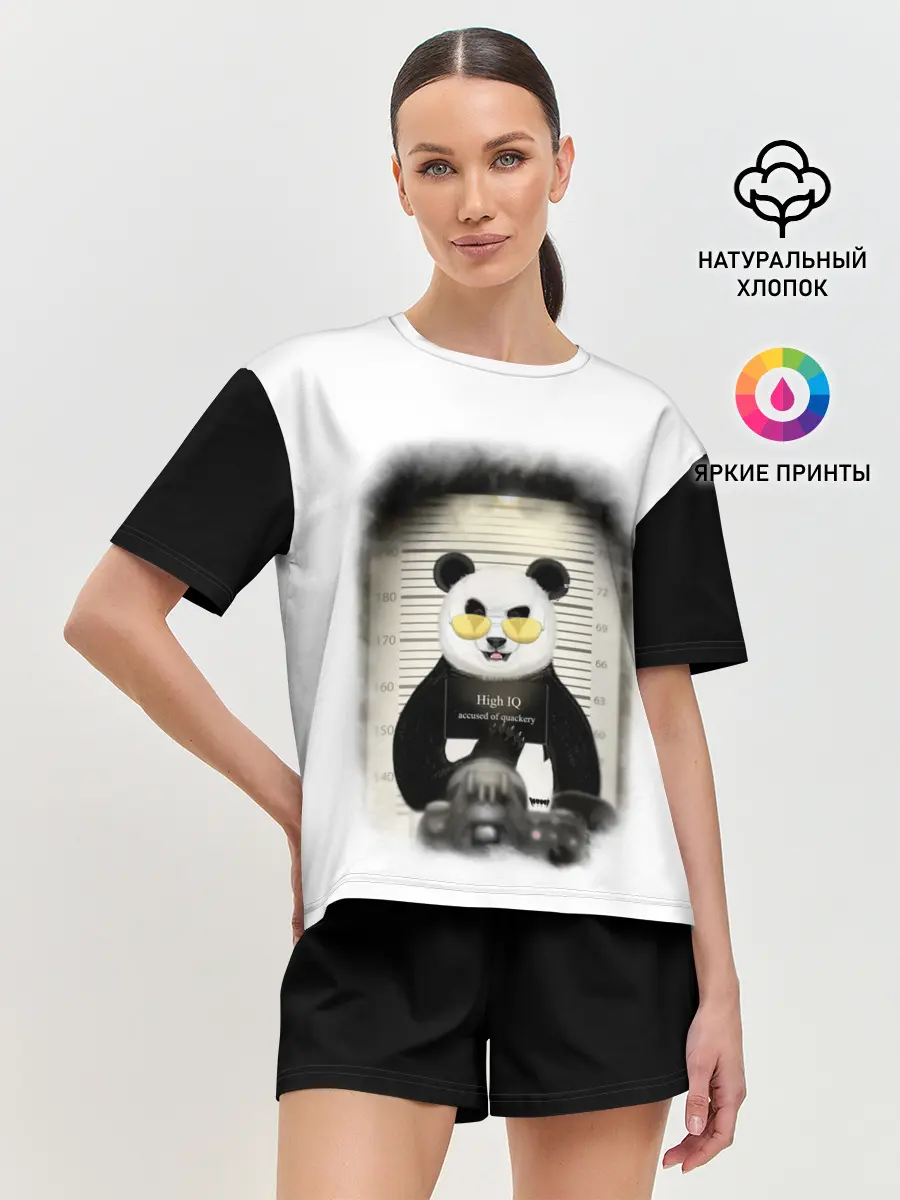 Женская пижама с шортами / Yami: hight IQ 3D