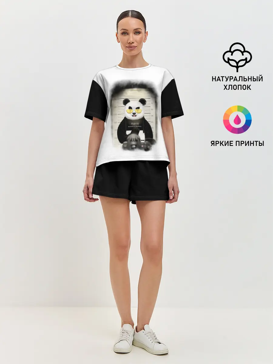 Женская пижама с шортами / Yami: hight IQ 3D