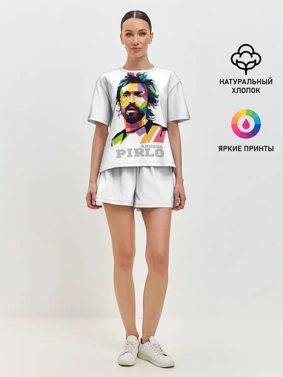 Женская пижама с шортами / Андреа Пирло