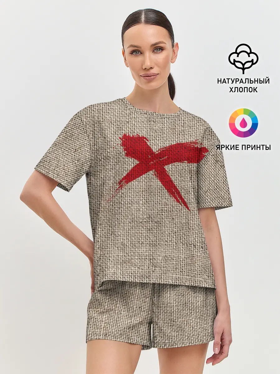 Женская пижама с шортами / Red Cross