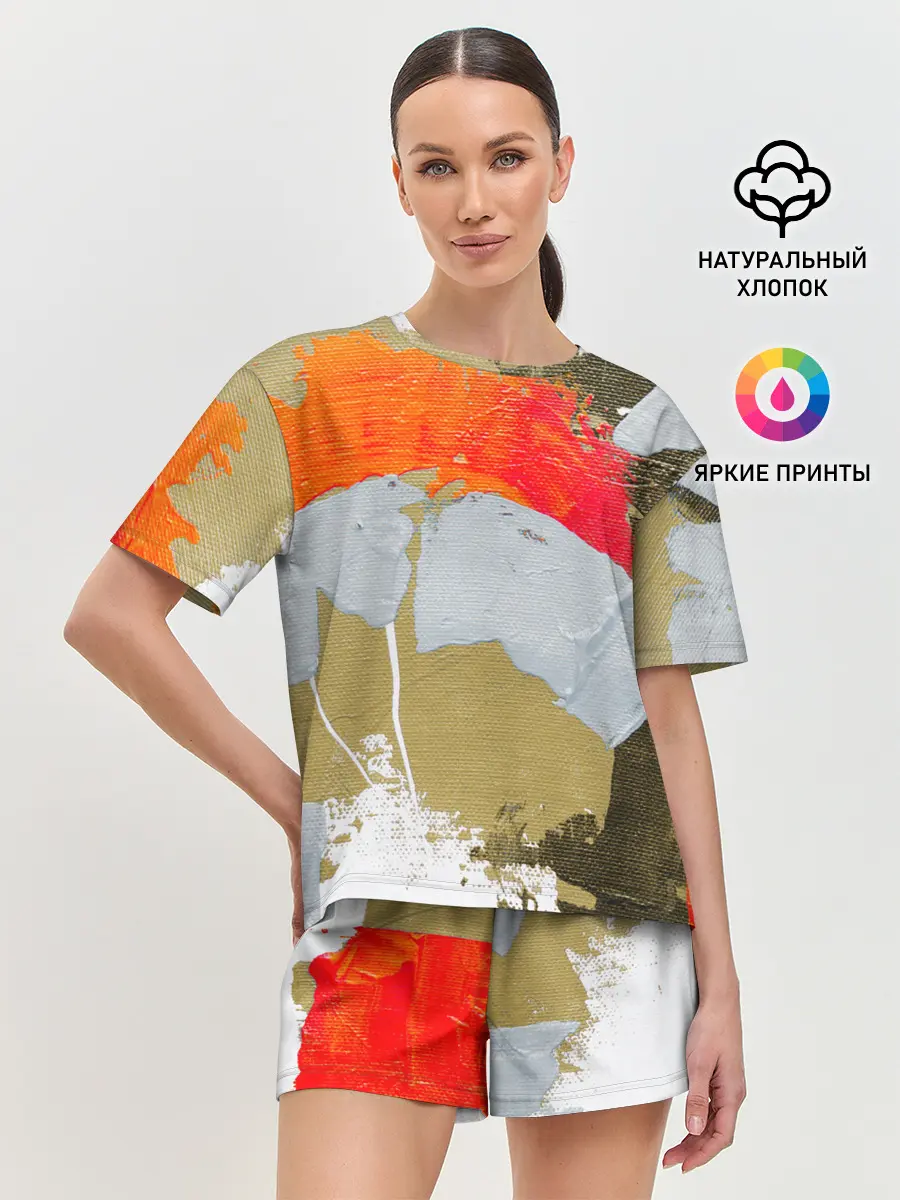 Женская пижама с шортами / Art Abstraction