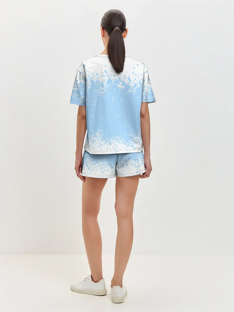 Женская пижама с шортами / ОДИНОКАЯ ЛОДКА | SAILBOAT