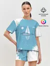 Женская пижама с шортами / ОДИНОКИЙ ПАРУСНИК | SAILBOAT