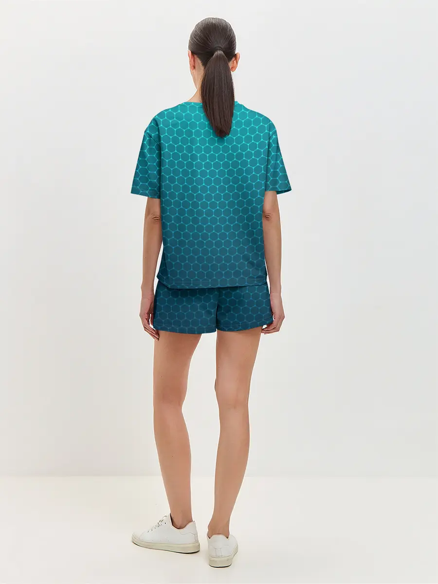 Женская пижама с шортами / Рыбак