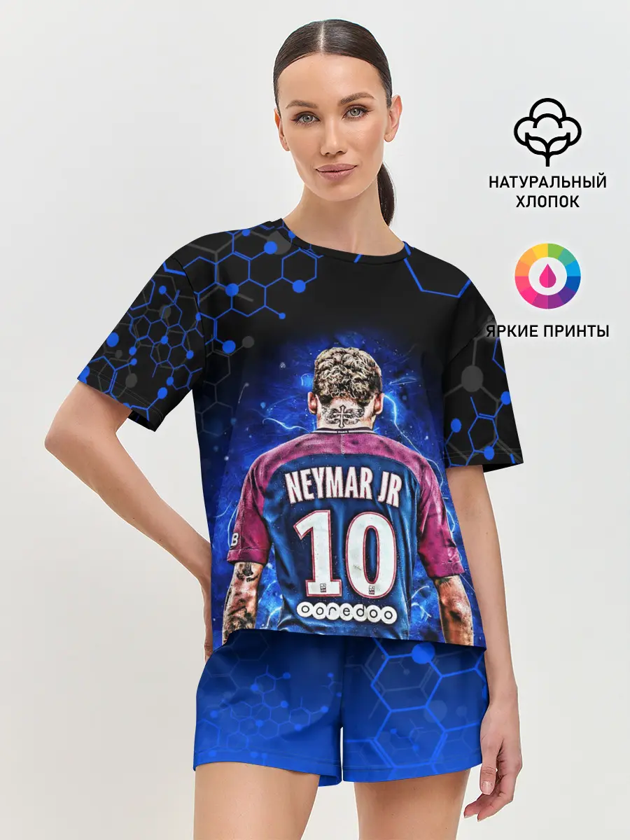 Женская пижама с шортами / НЕЙМАР / NEYMAR JR / НЕОН
