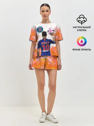 Женская пижама с шортами / НЕЙМАР / NEYMAR / ПСЖ